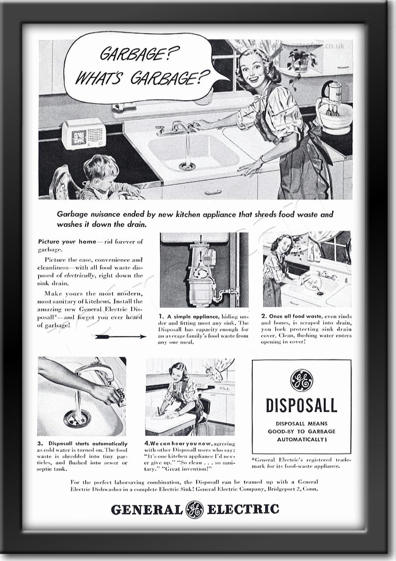 1948 vintage GEC Waste Disposal advert