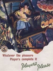 1953 Player's Cigarettes Vintage ad