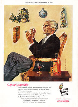 1961 Myers Rum - unframed vintage ad