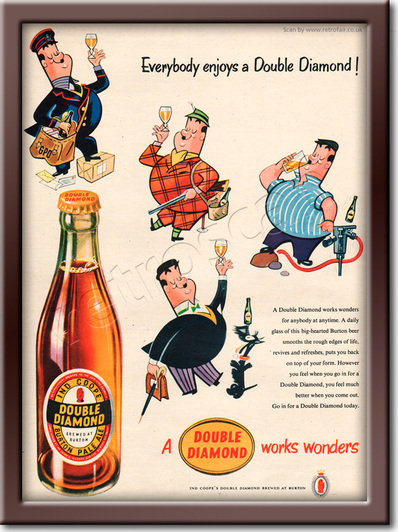 1954 Double Diamond vintage ad