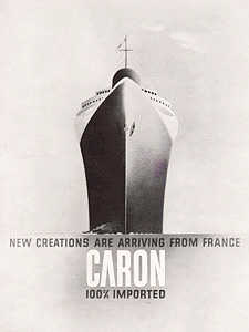  1949 Caron Perfume - vintage ad