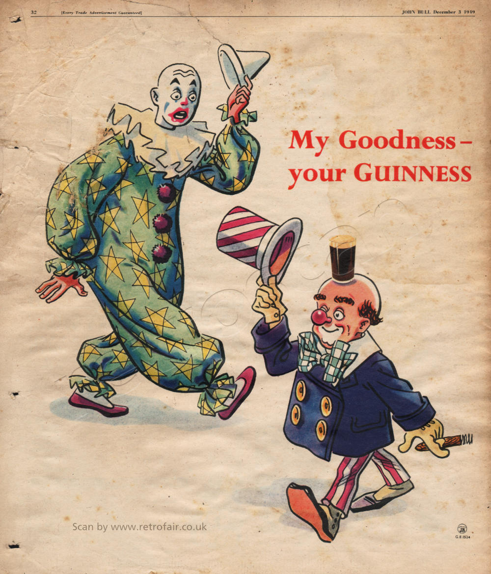 1949 Guinness - unframed vintage ad