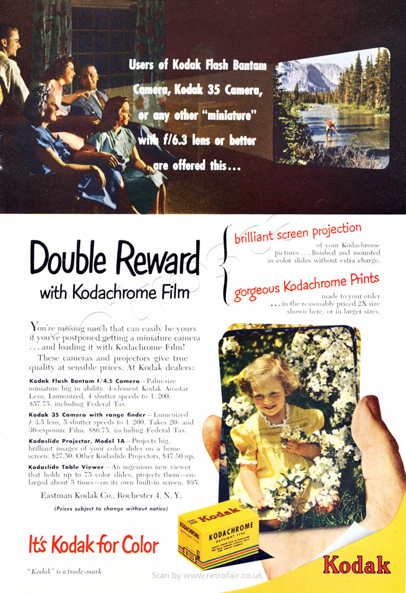Kodak Kodachrome vintage advert