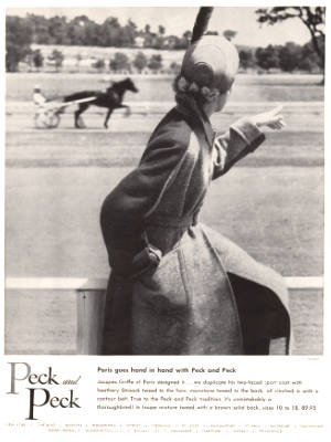 1949 ​Peck & Peck vintage ad