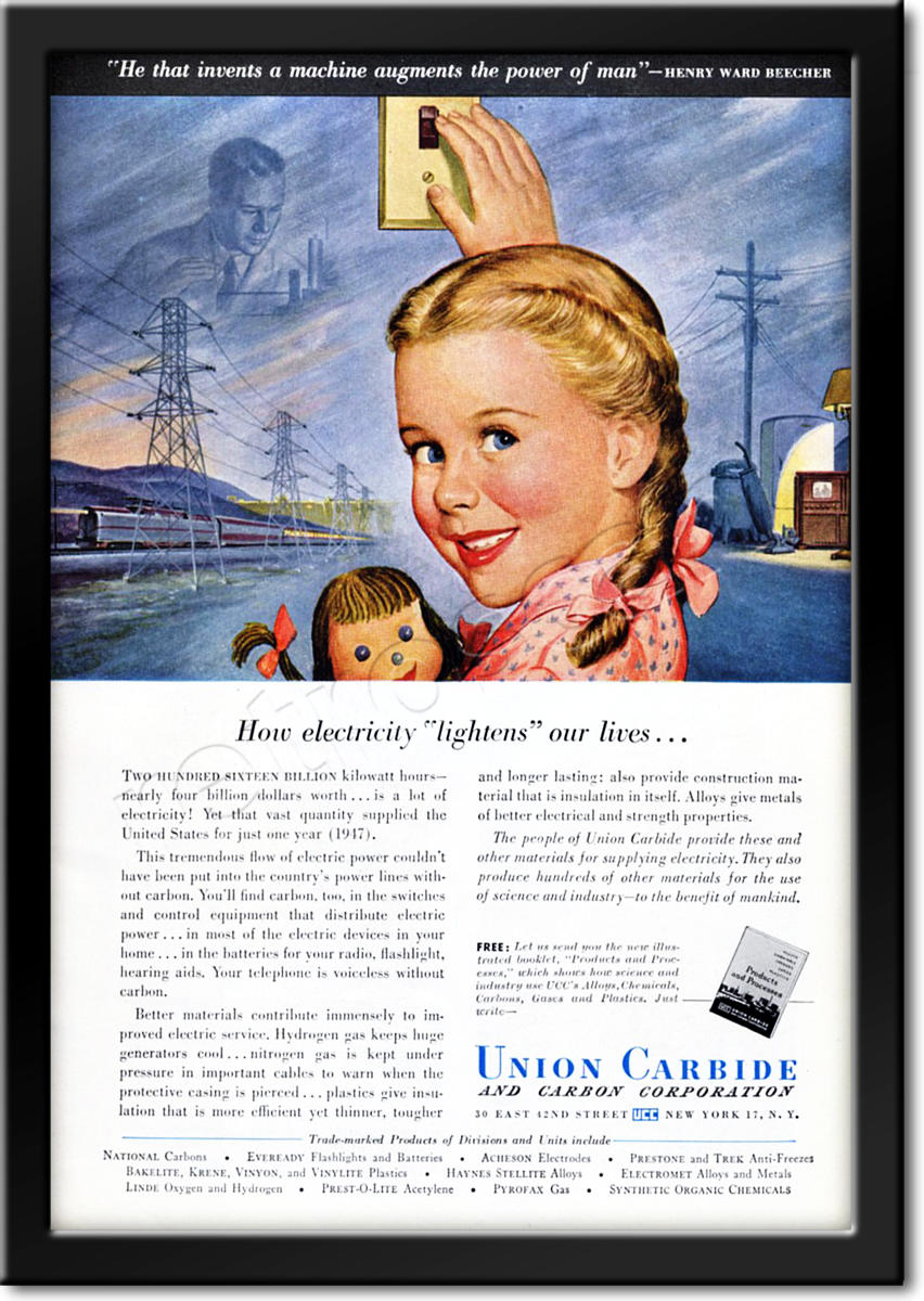 1949 Union Carbide  advert
