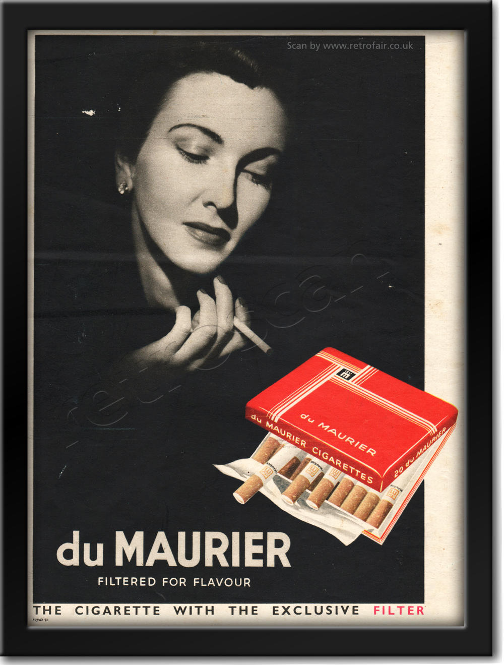1950 retro Du Maurier Cigarettes advert