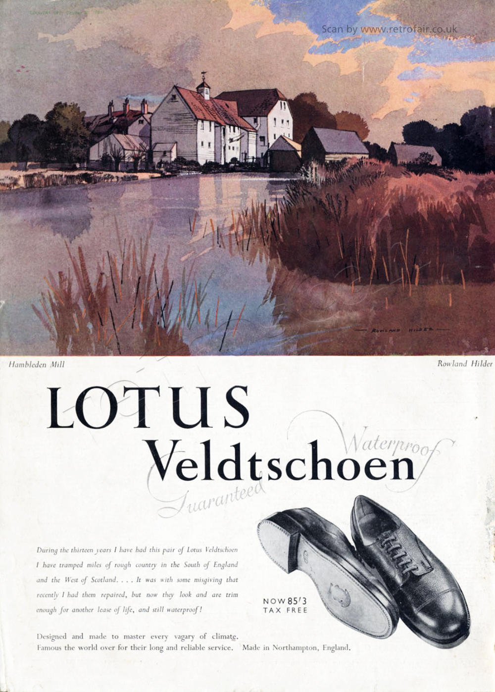 1950 Lotus Veldtschoen Shoes vintage ad