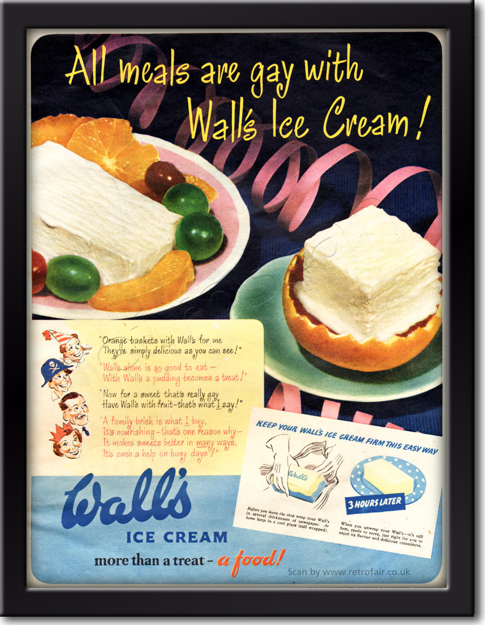 vintage 1950 Walls Ice Cream