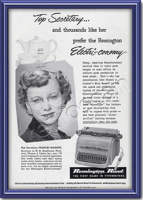 1952 Remington Rand typewriter