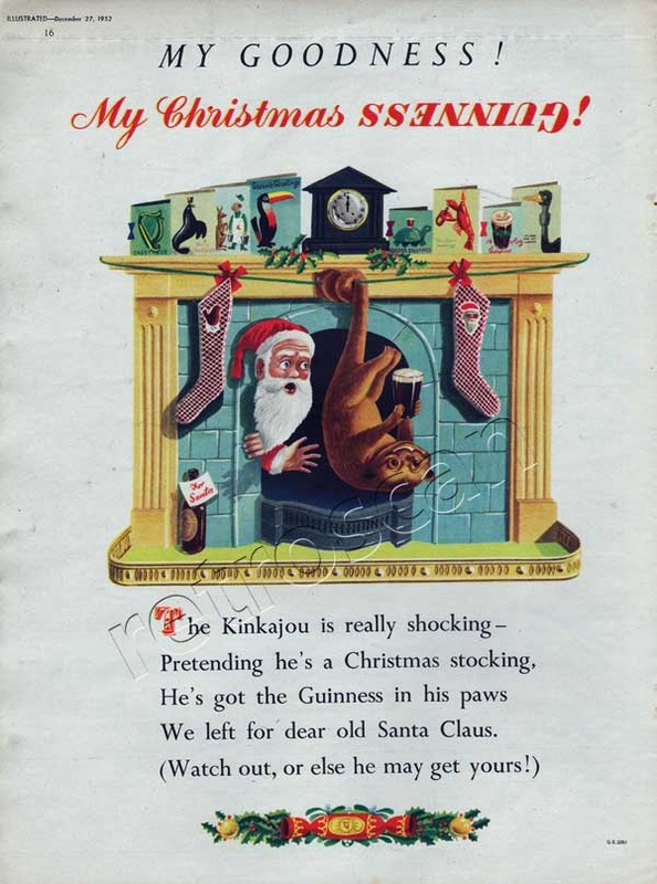 Guinness Christmas Kinkajou - unframed