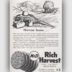 Rich Harvest vintage advert