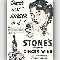 1954 ​Stones Ginger Ale - vintage ad