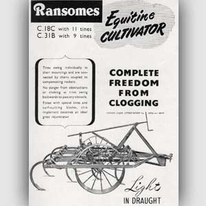 vintage Ransomes cultivator advert