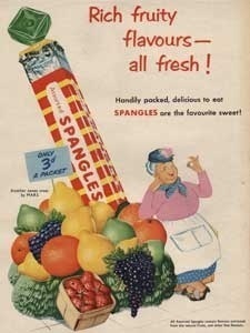 1954 Spangles - vintage ad
