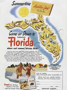 1952 State of Florida - vintage ad