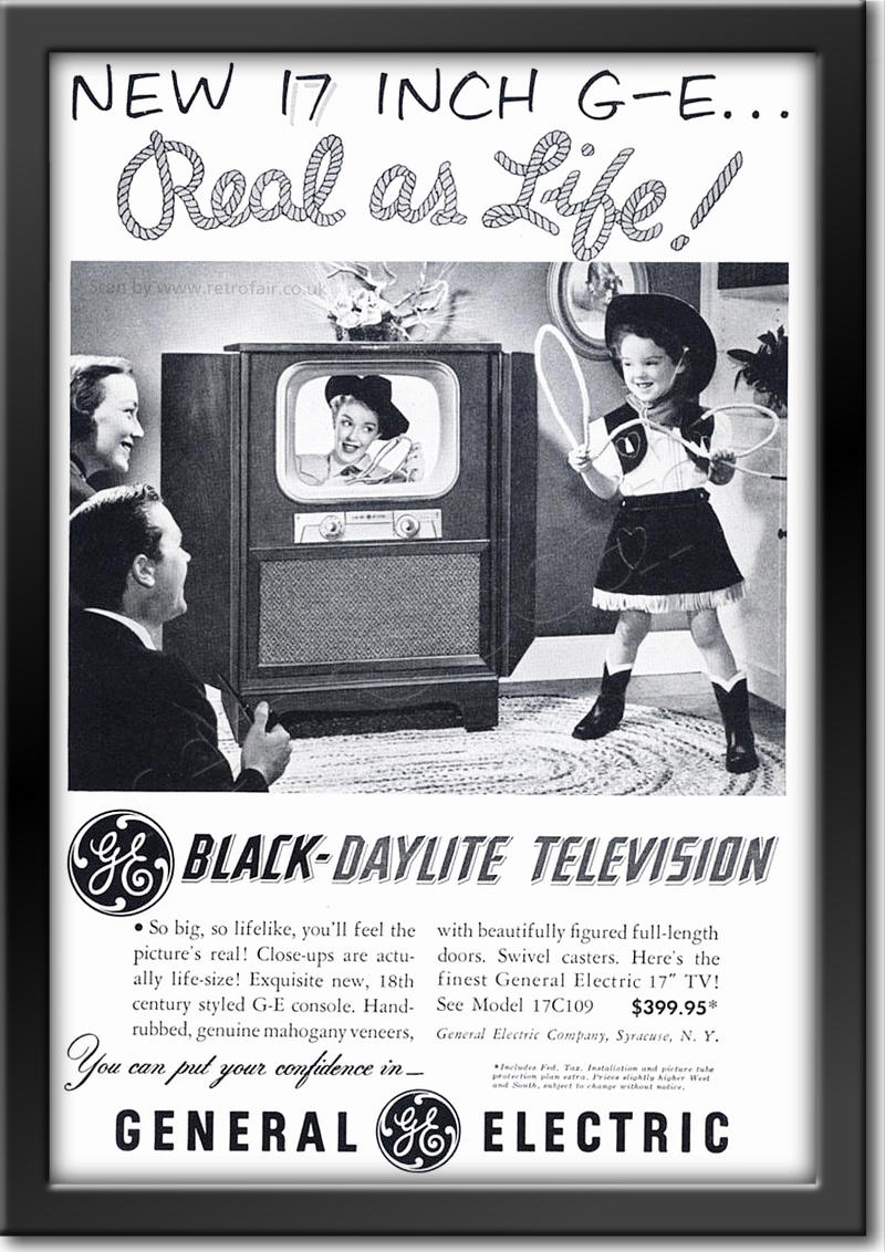 1951vintage  GEC TV  advert