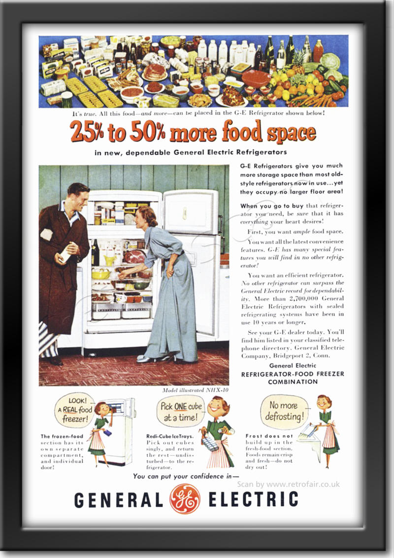 vintage 1951 GEC Food Freezer 