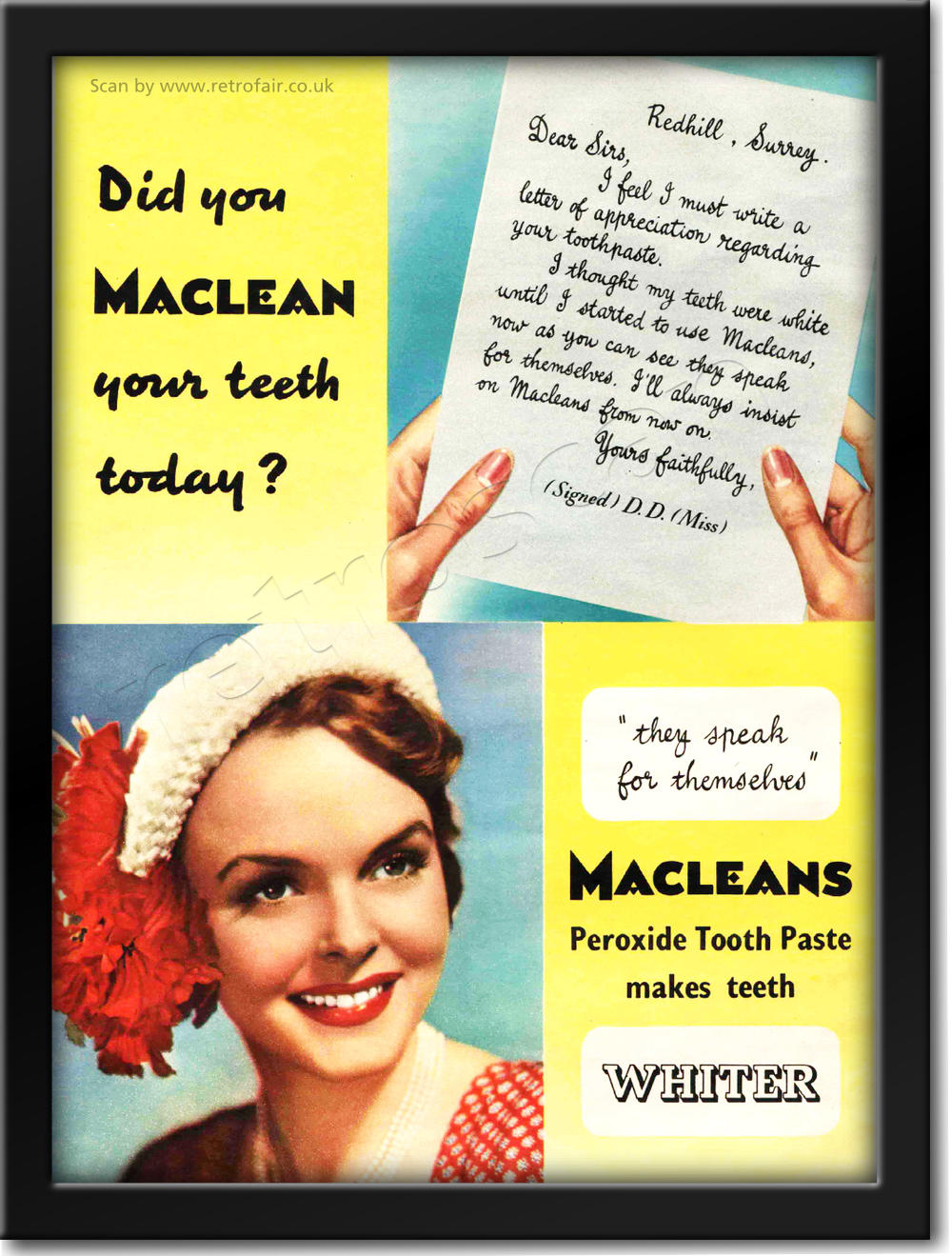 vintage 1951 Macleans Toothpaste