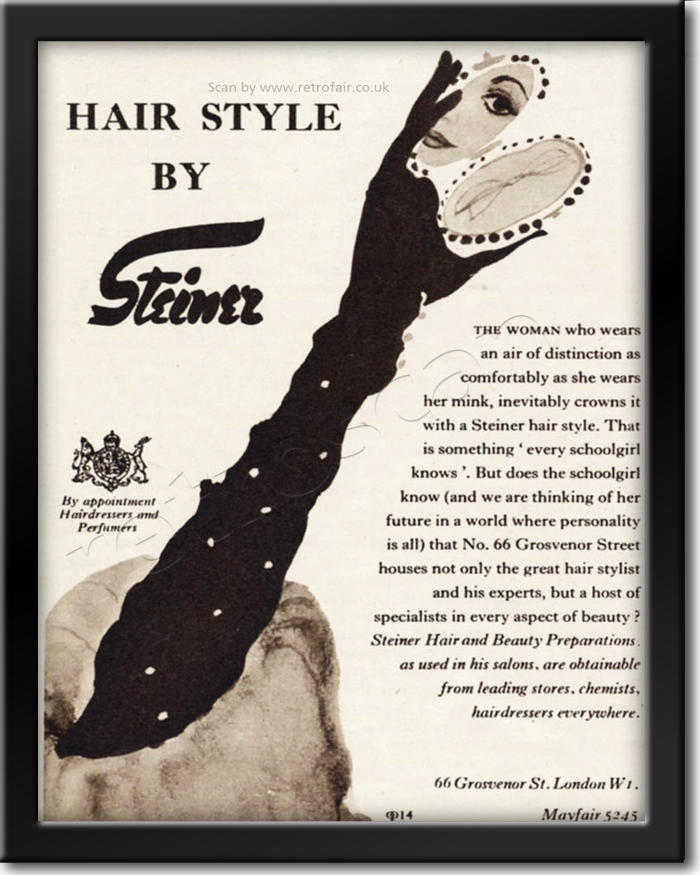 1951 vintage Steiner Hair Styling 