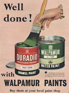 1955 Walpamur Paints Paint Pot