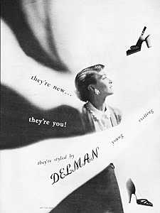  1949 Delman Shoes - vintage ad