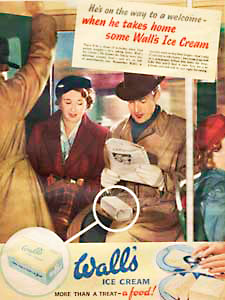  1952 Wall's Ice Cream - vintage ad