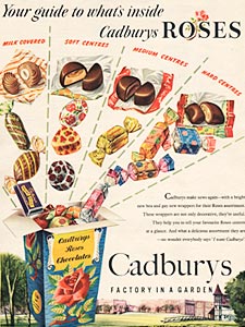 1955 Cadbury's Roses - vintage ad