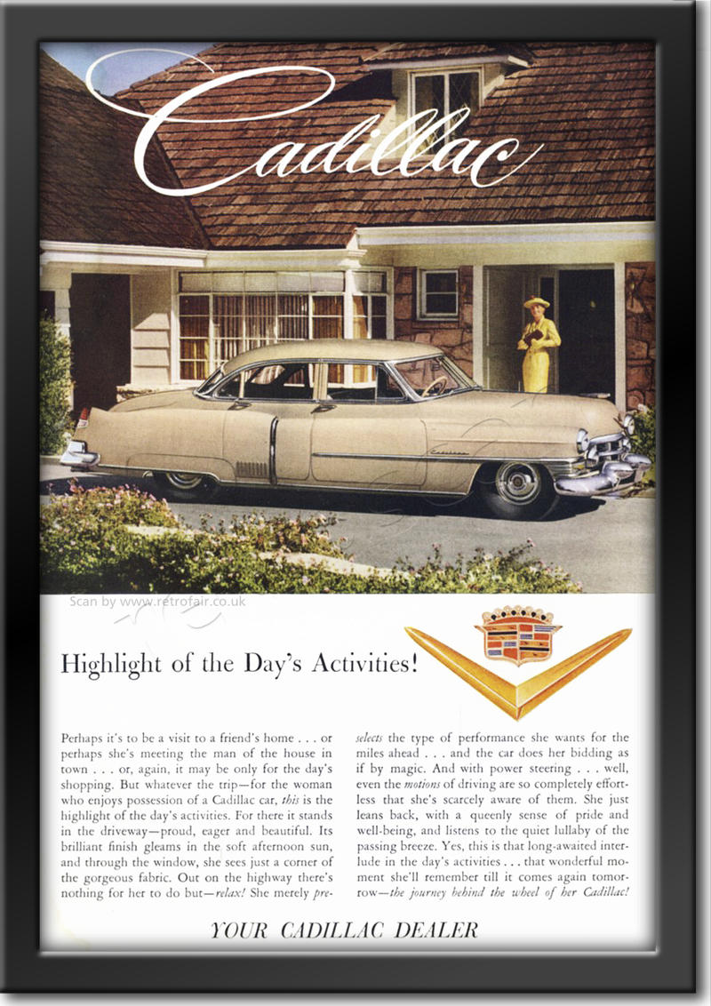 1952 retro Cadillac advert 