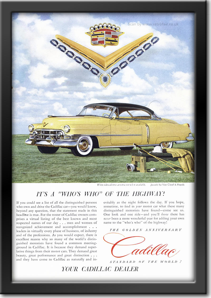 1952 Cadillac retro ad