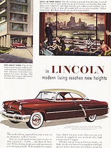  1952 ​Ford Lincoln - vintage ad