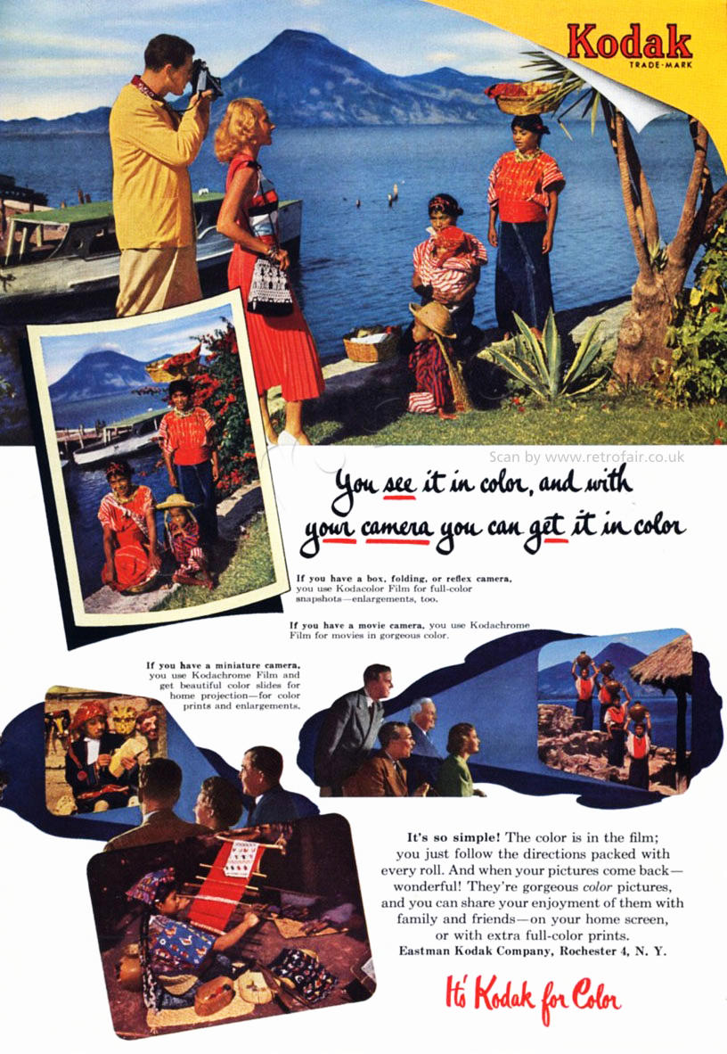 1952 vintage Kodak ad