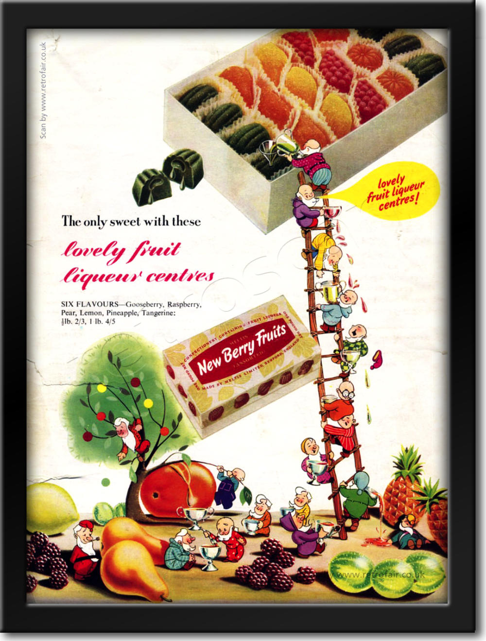 vintage 1952 New Berry Fruits