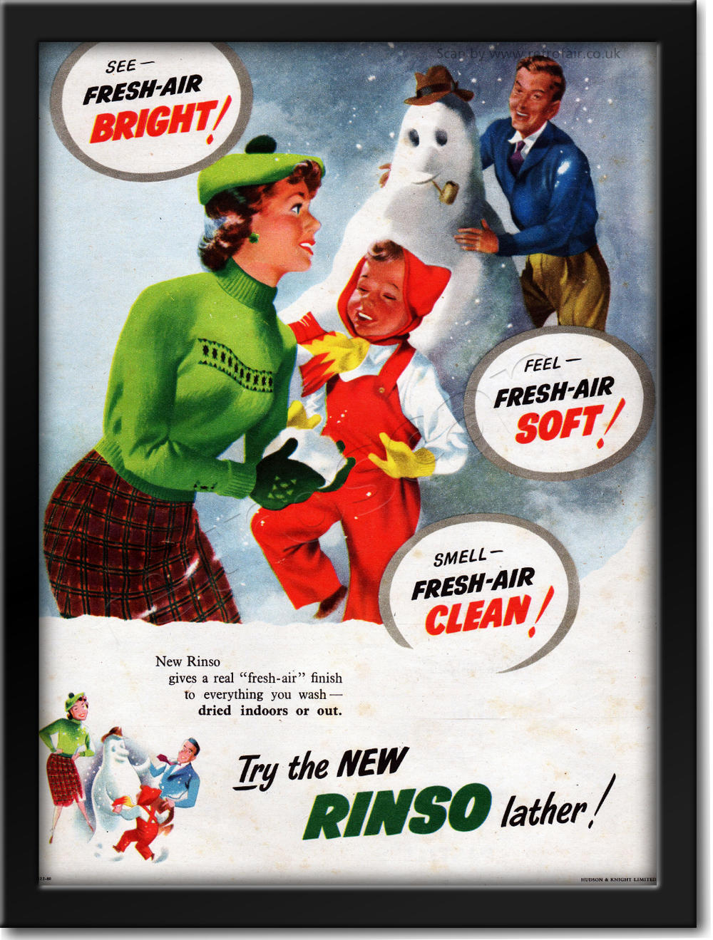 vintage 1952 Rinso advert