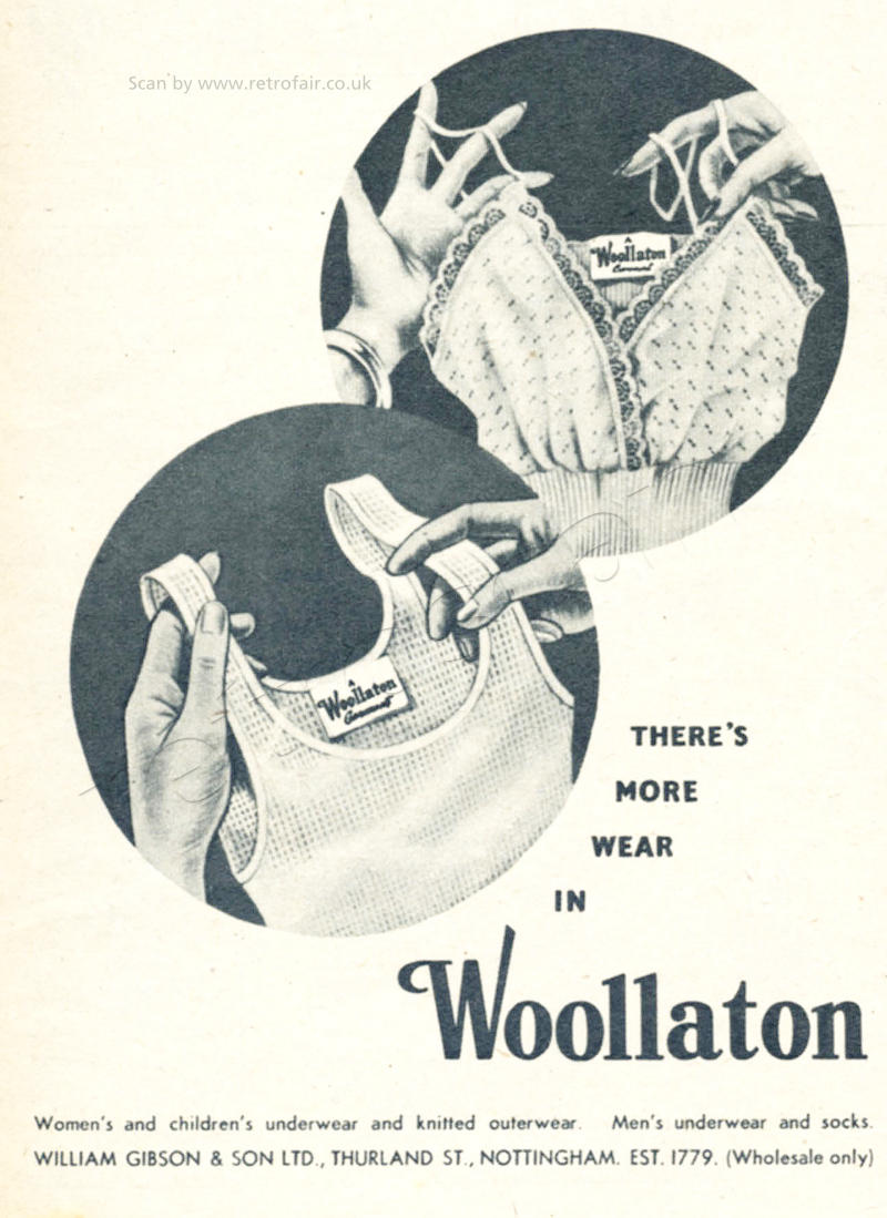 1952 vintage Woolaton advert