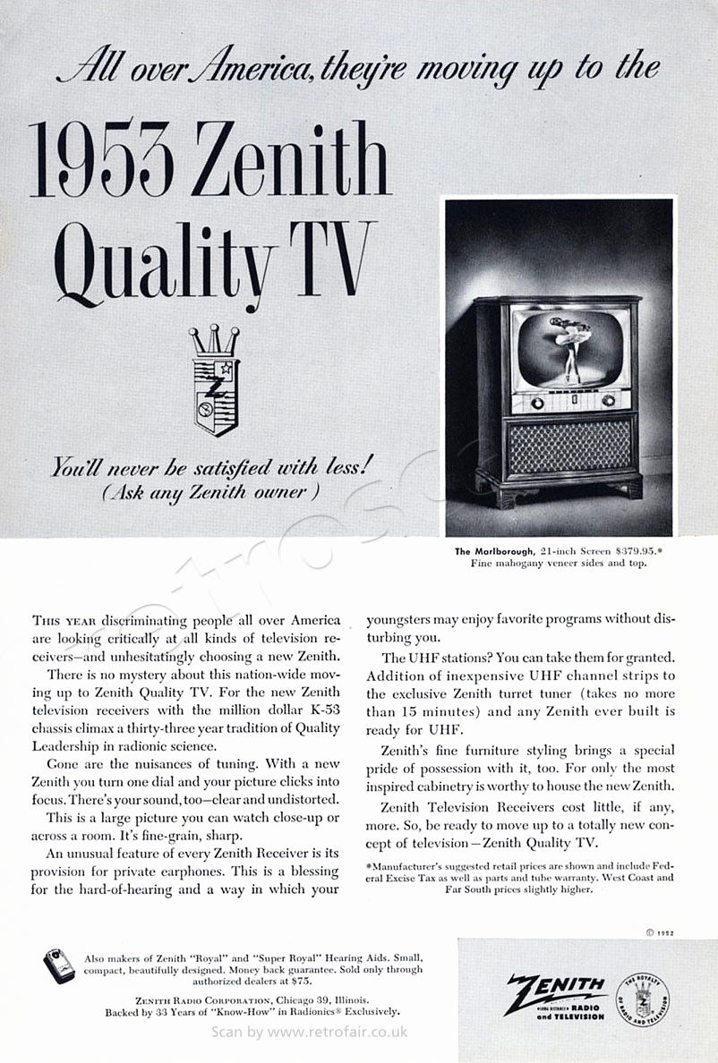 1952 Zenith TV