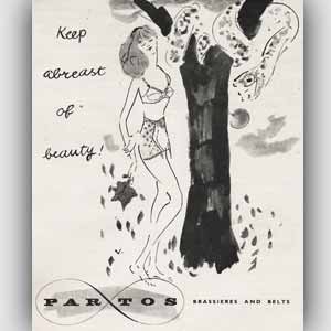 i1951 Partos Stockingsage - vintage ad
