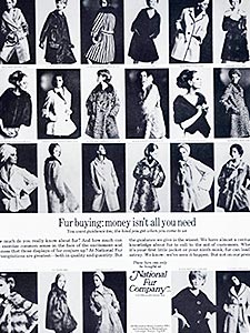 1966 ​National Fur Co. - vintage ad
