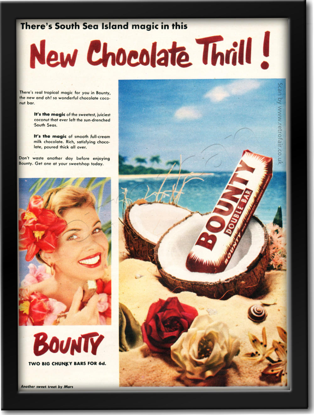 1953 Bounty Bar  vintage advert