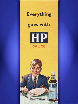 1953 HP Sauce - Vintage Ad