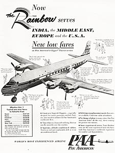 1953 Pan Am  - vintage ad