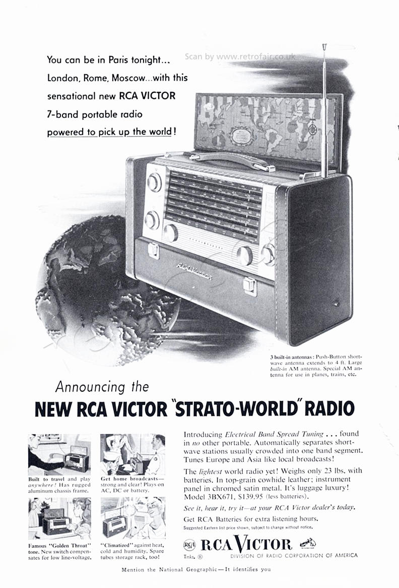 1953 RCA Victor Radio advert