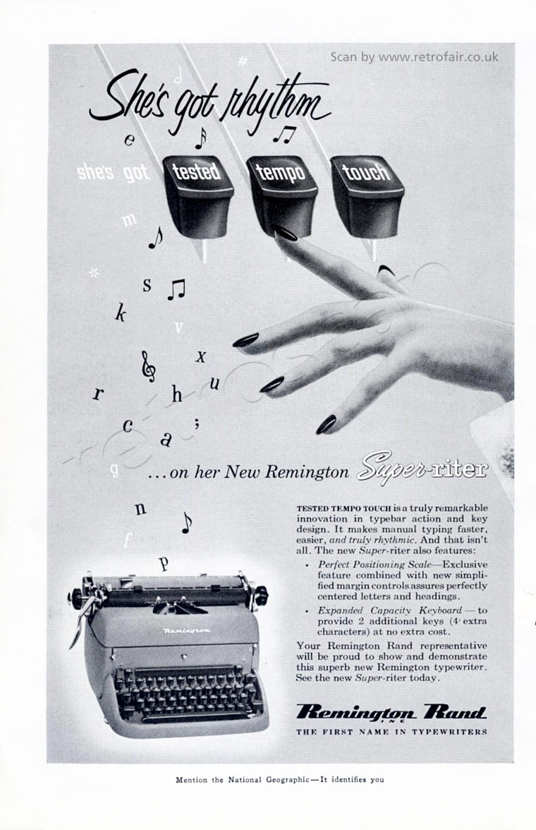 vintage 1953 Remington Rand ad