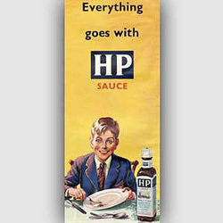 1953 HP Sauce - vintage ad