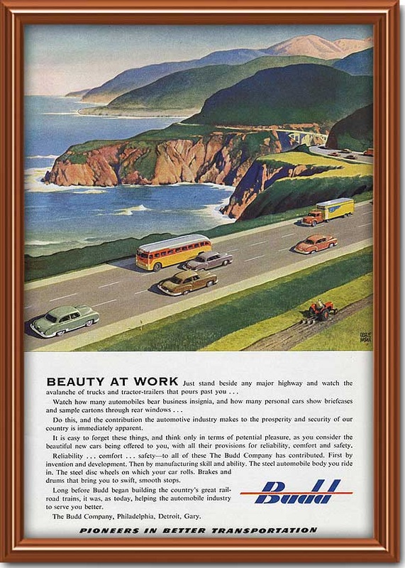 1952 vintage Budd Engineering advert