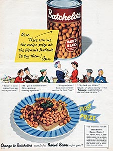  1954 ​Batchelor's Beans - vintage ad