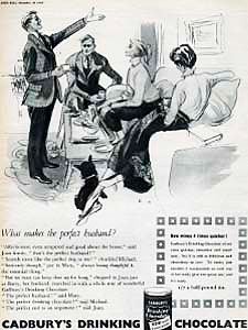  1954 Cadbury's Drinking Chocolate - vintage ad