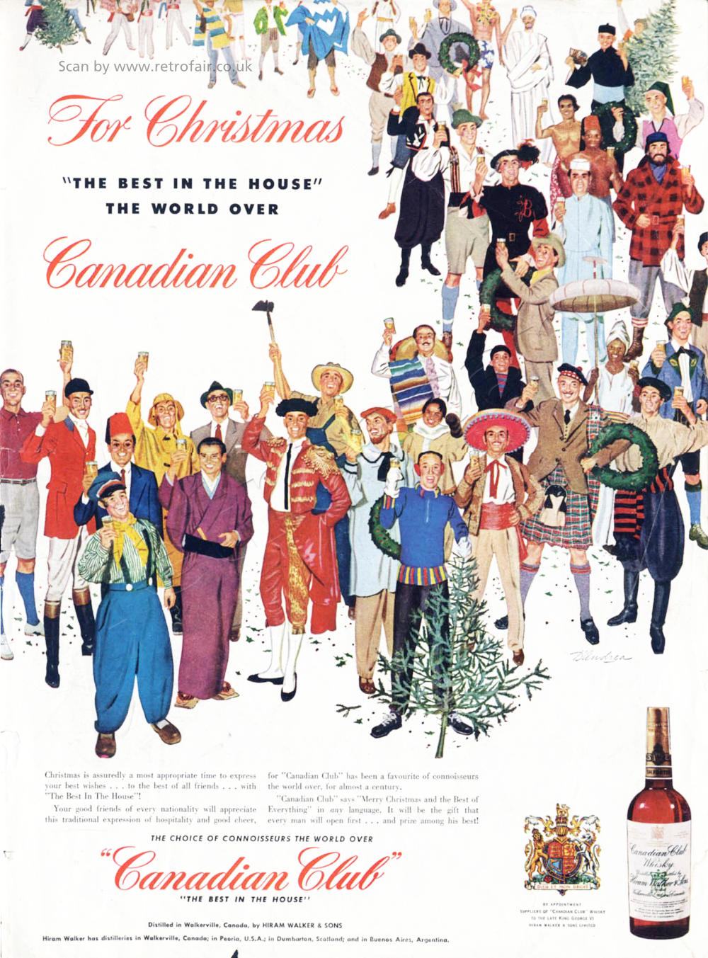 1954 Canadian Club Whisky advert