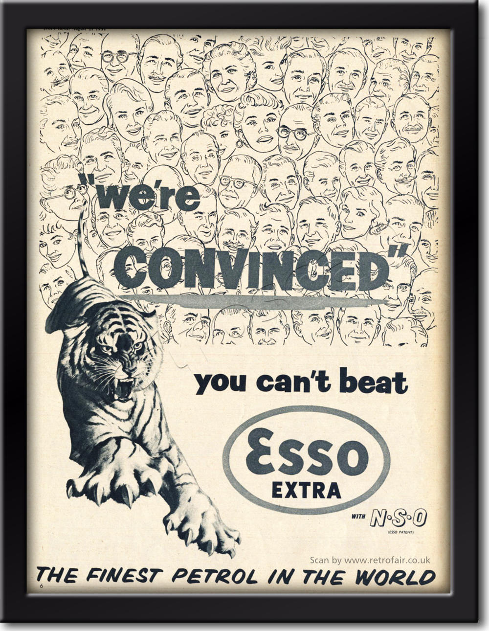 1954 vintage Esso Extra advert