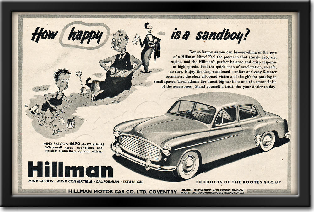 1954 Hillman ad
