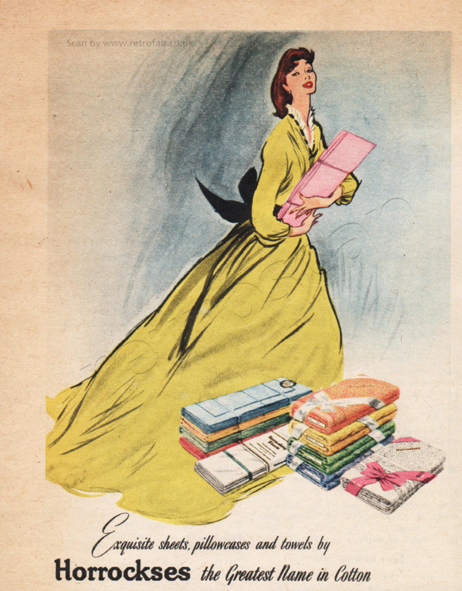1954 Horrockses  - unframed vintage ad